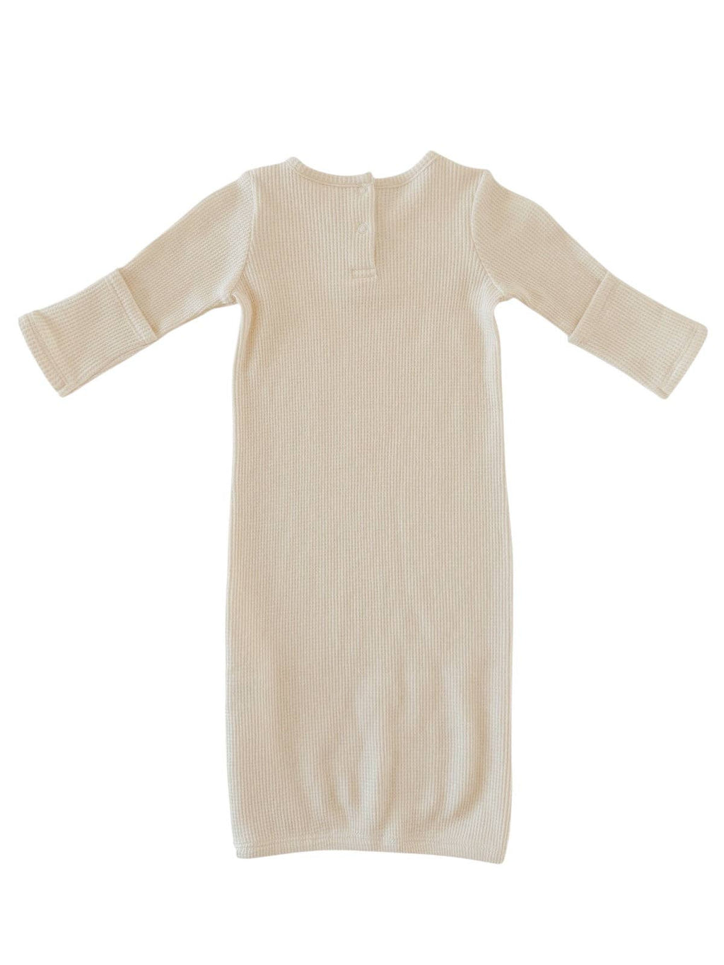 Organic Waffle Gown, Snow