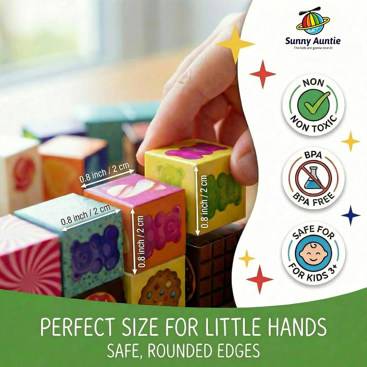 Magnetic Building Blocks Candy City Set