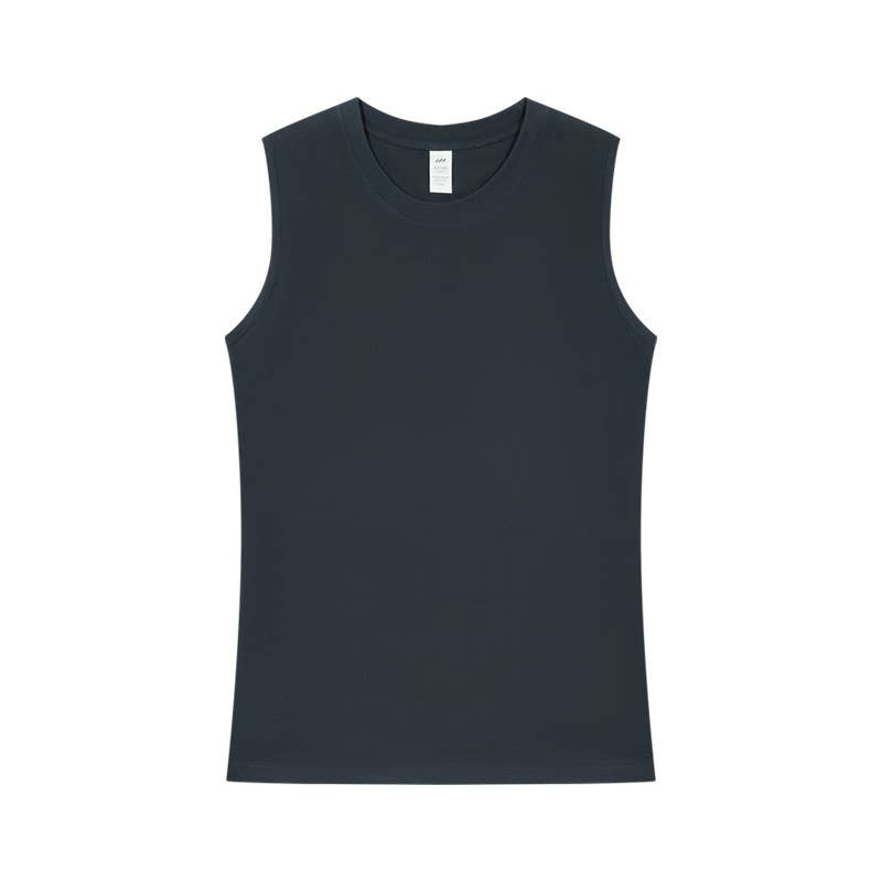 Essential basic plain cotton workout muscle tank top