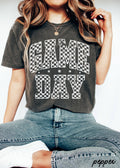 Game Day Checkered Tee *2 Colors (S-3X)