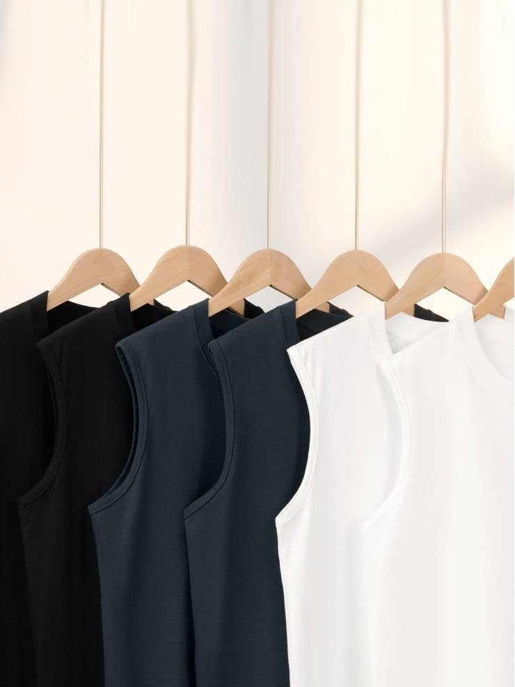 Essential basic plain cotton workout muscle tank top