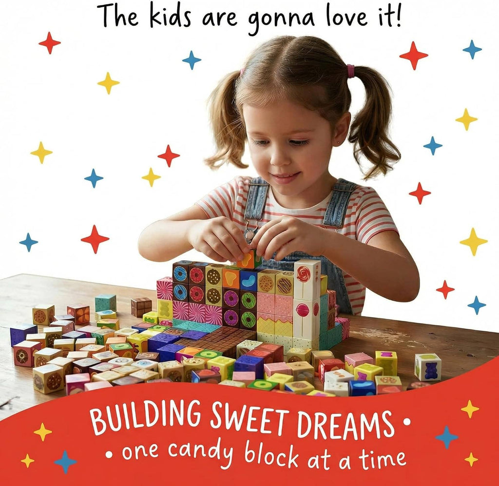 Magnetic Building Blocks Candy City Set