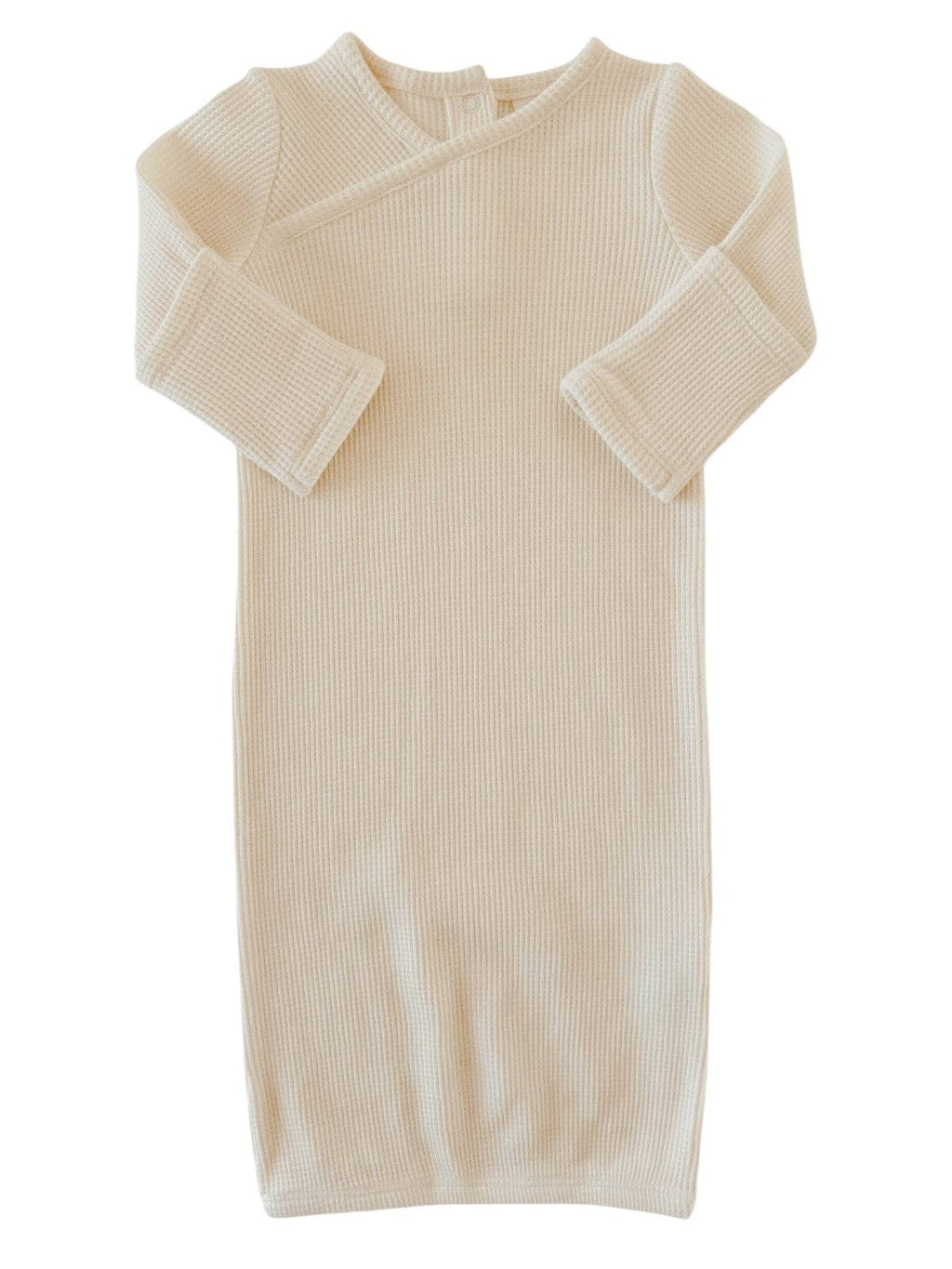 Organic Waffle Gown, Snow