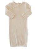 Organic Waffle Gown, Snow