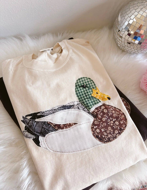 Faux Patchwork Duck Tee