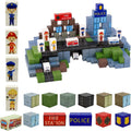 Magnetic Building Blocks Police City Set