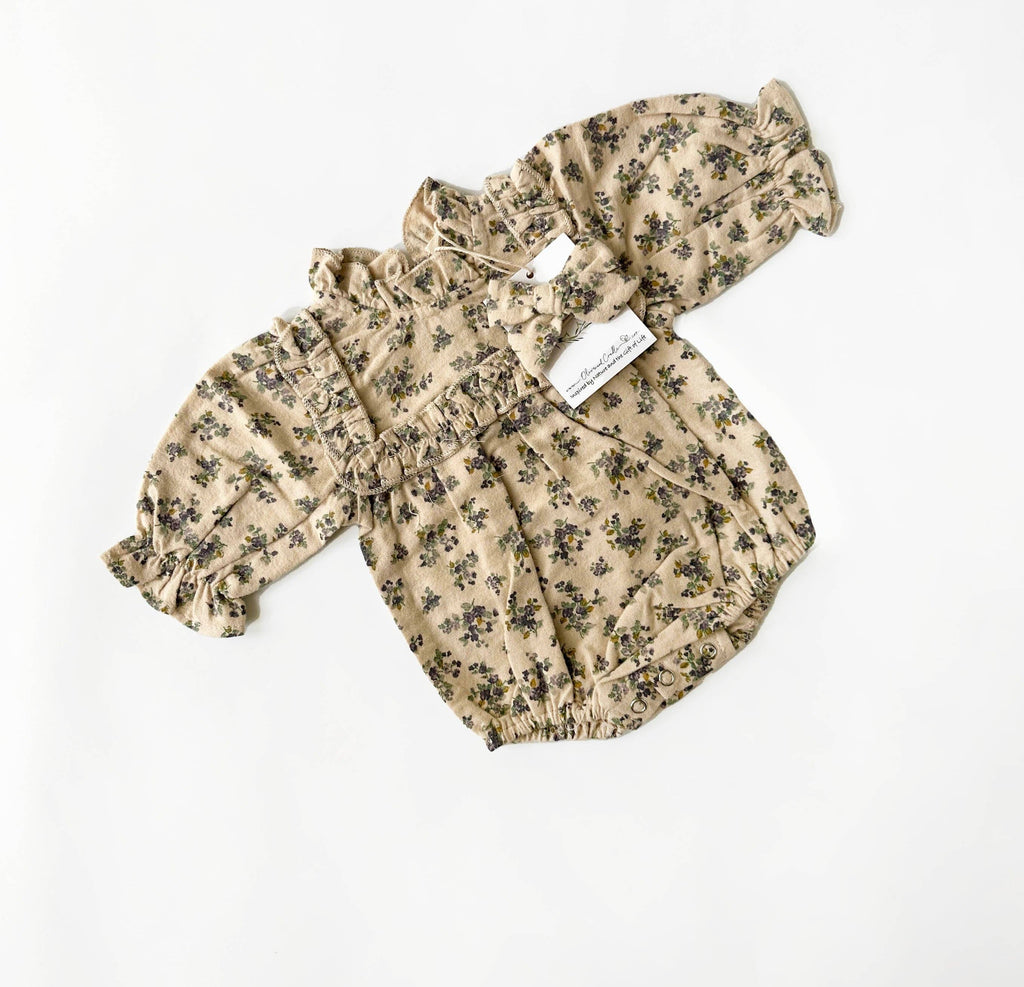 Viola Romper with Bow