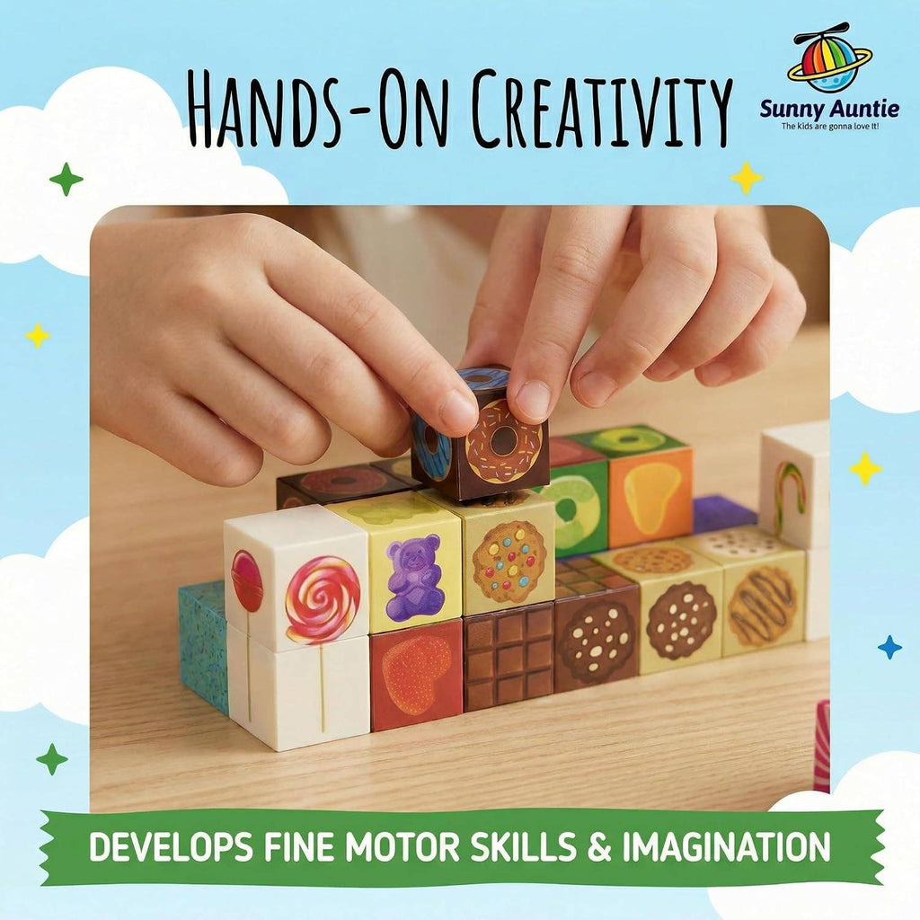 Magnetic Building Blocks Candy City Set