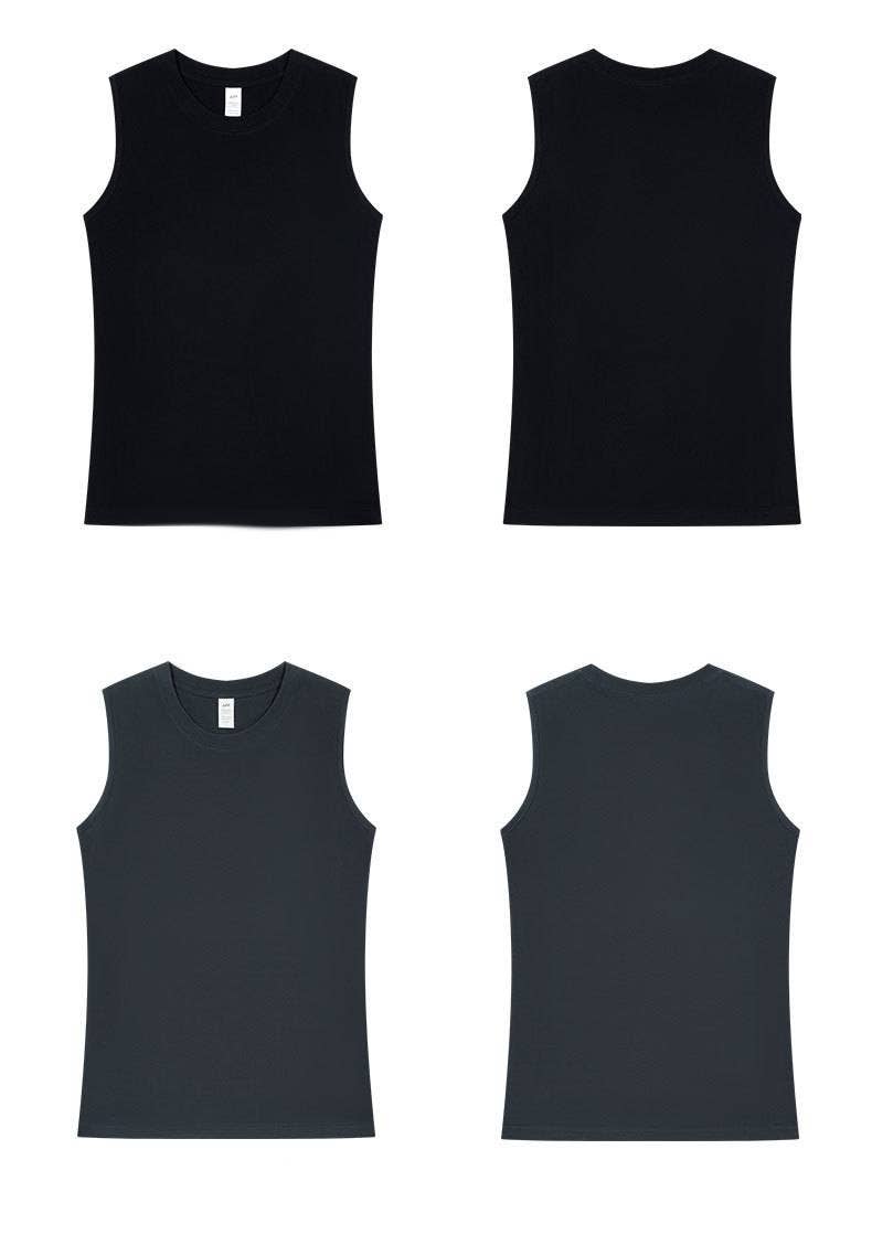 Essential basic plain cotton workout muscle tank top