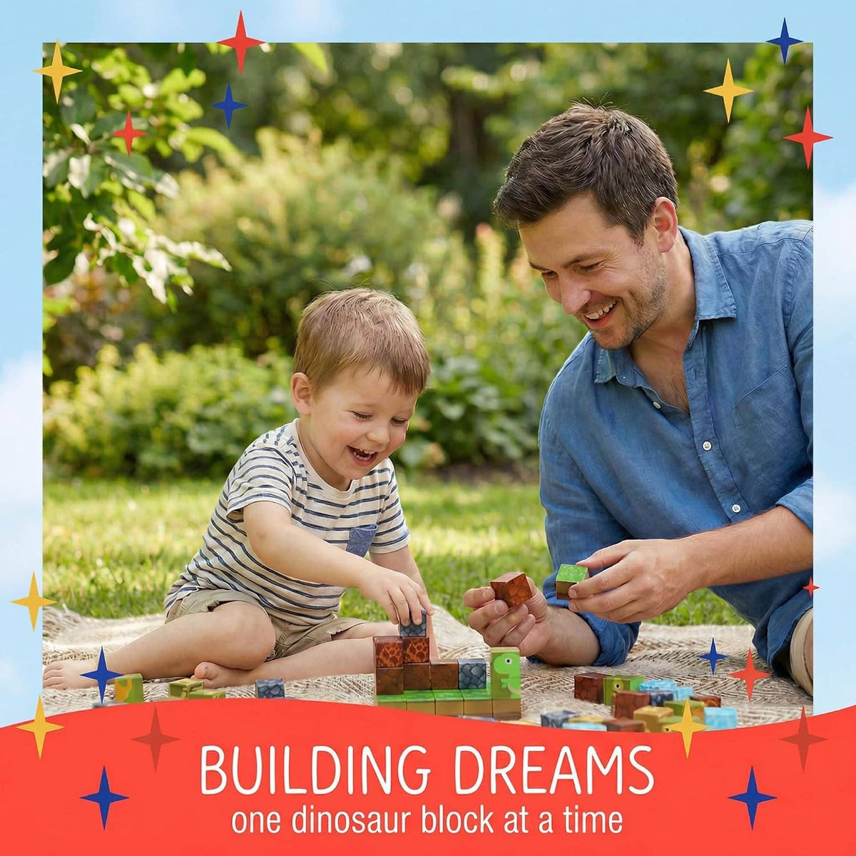 Magnetic Building Blocks Dinosaur Set