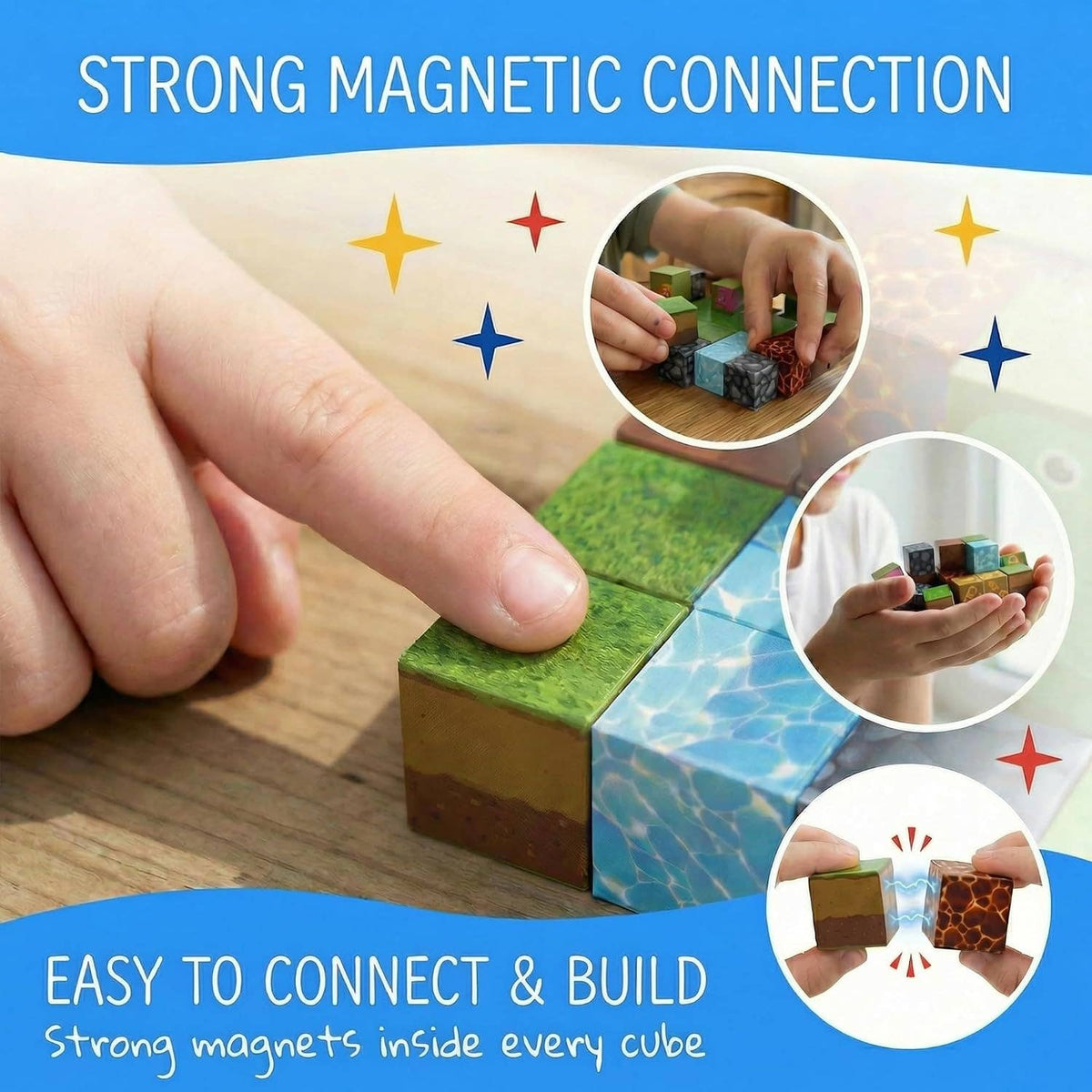 Magnetic Building Blocks Dinosaur Set