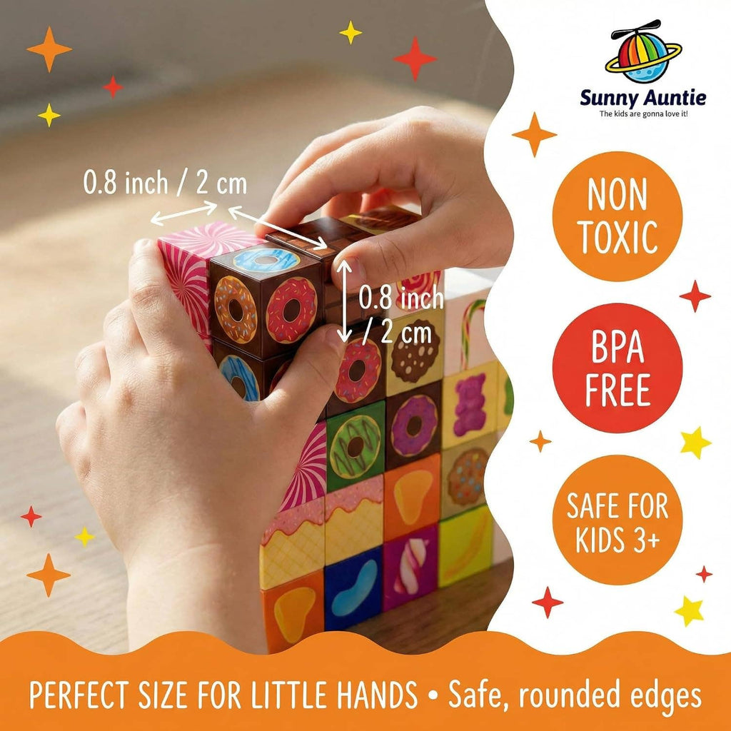 Magnetic Building Blocks Candy City Set