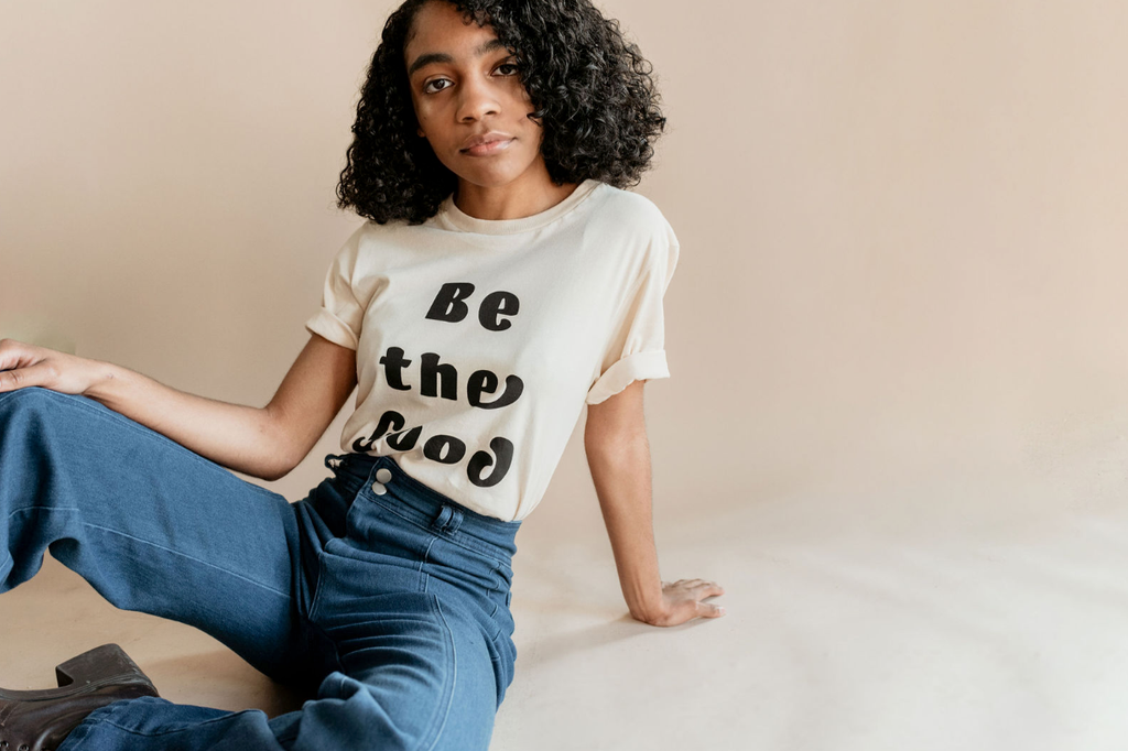Womens Graphic Tshirt - Be The Good - Cotton Shirts